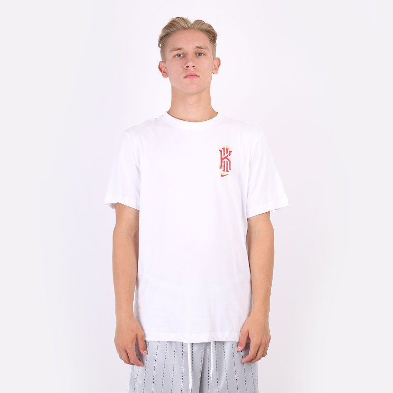 мужская белая футболка Nike Dri-FIT Kyrie Logo Basketball T-Shirt DJ1566-100 - цена, описание, фото 3